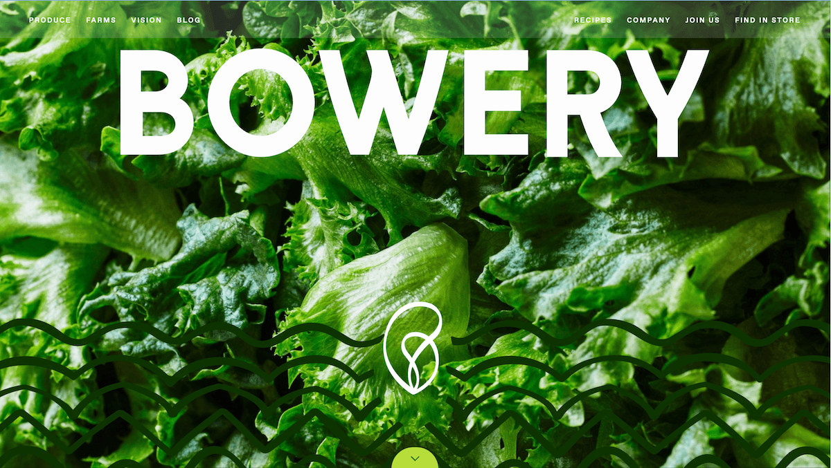 Bowery Farming hero image