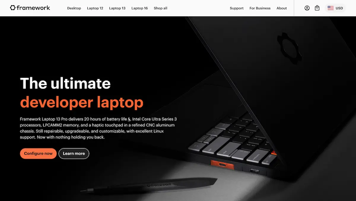 Framework hero image
