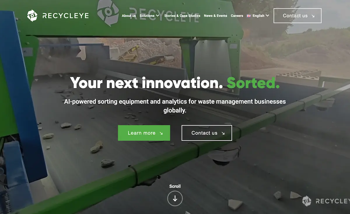 Recycleye hero image