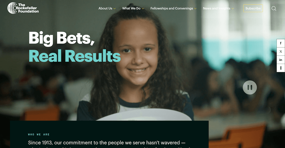 Rockefeller Foundation hero image