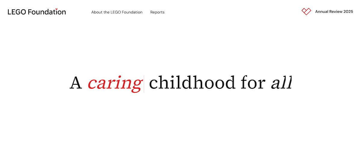 Lego Foundation hero image