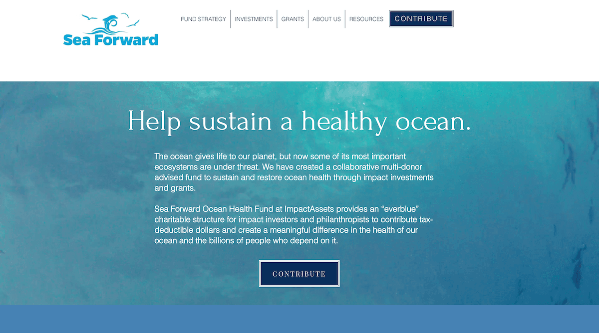 Sea Forward Fund hero image