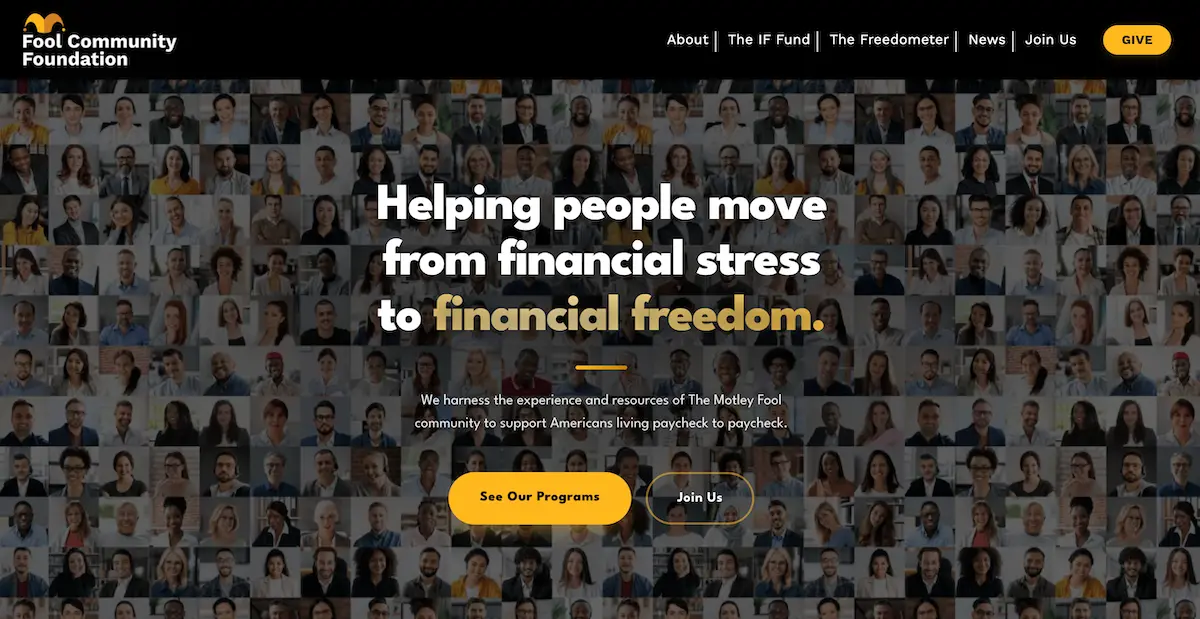 Fool Community Foundation hero image