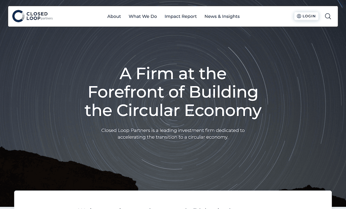 Closed Loop Partners hero image