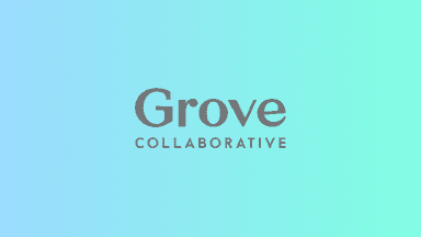 Grove Collaborative business case study showing the company's journey from sustainable cleaning product startup to public company, including financial metrics and environmental impact data