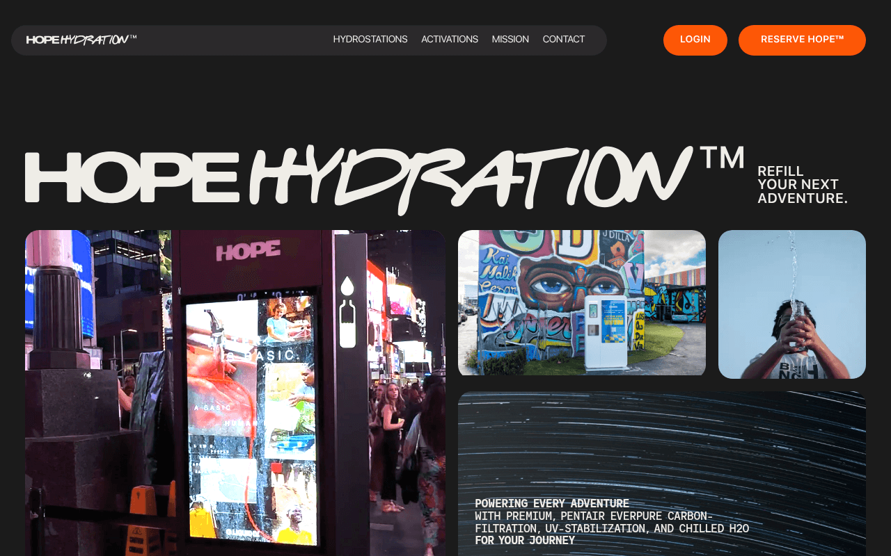 Hope Hydration hero image