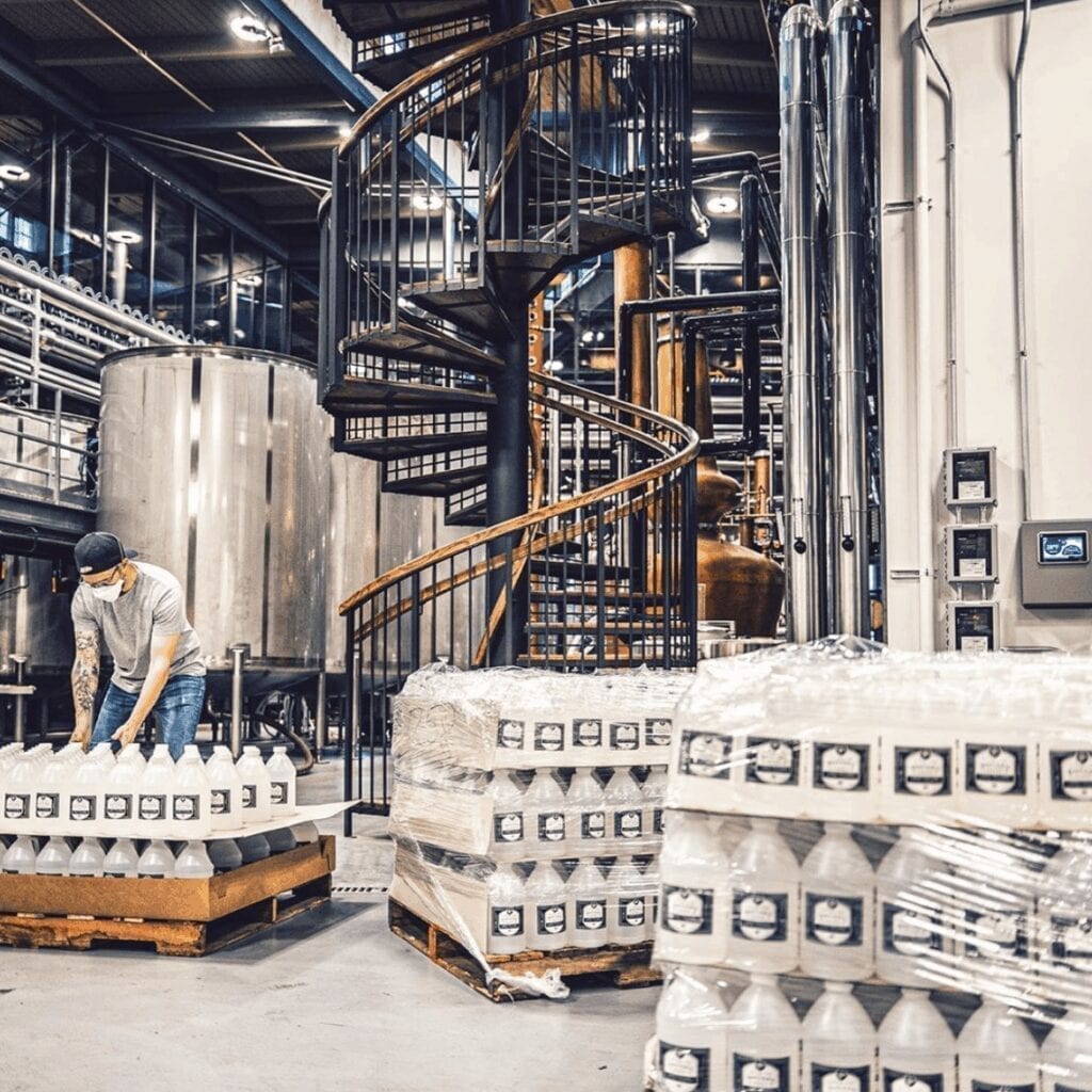 Andy Rieger, Co-founder of J. Rieger & Co Distillery Talks Navigating the Pandemic and Turning Their HQ Into a Full-Time Hand Sanitizer Production Facility