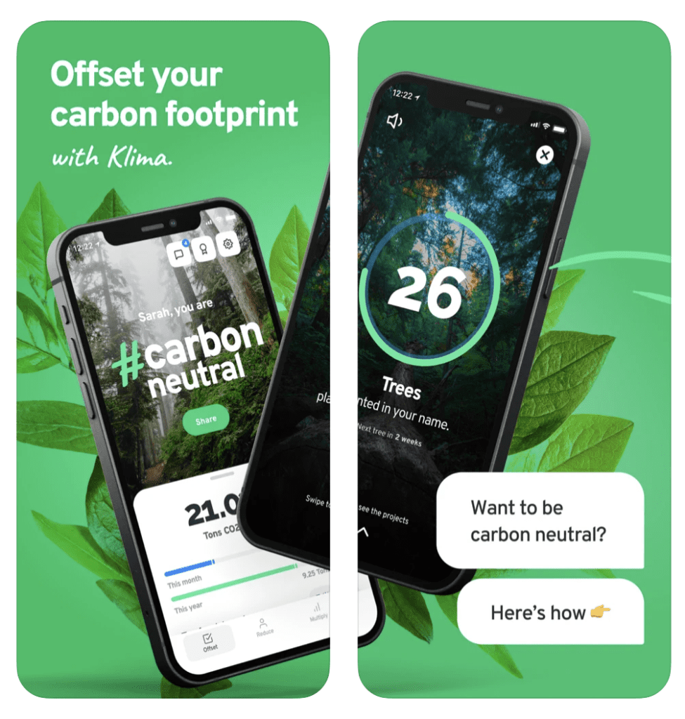 The Innovative Klima App Helps Individuals Reduce Their Carbon Footprints