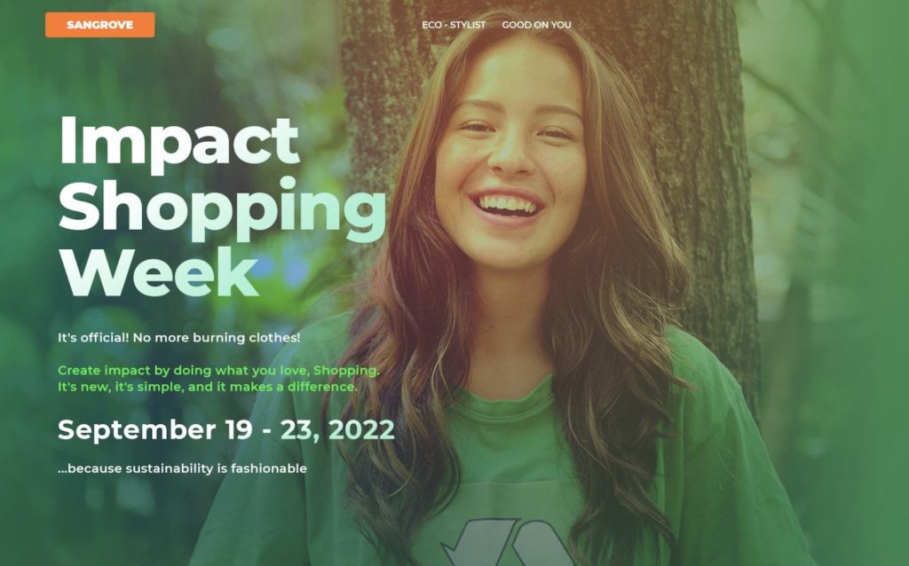 Sangrove and Eco-Stylist Team Up to Launch the First Ever Impact Shopping Week