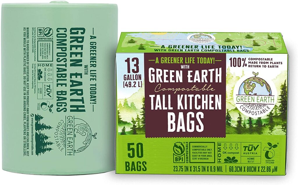Green Earth Compostable garbage bags