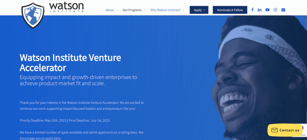 Watson Institute Venture Accelerator