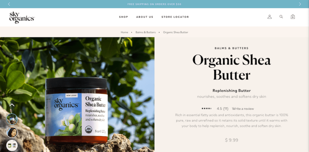 Sky Organics Shea Butter