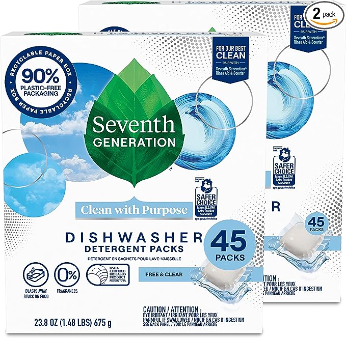 Seventh Generation Dishwasher Detergent Packs